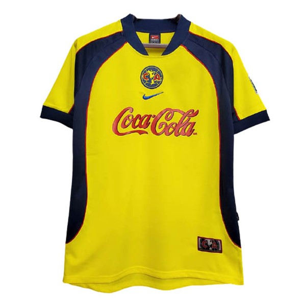 Camiseta América Primera Equipo Retro 2001 2002 Amarillo